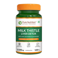 Milk Thistle Silymarin 1100mg Tablets | Liver Cleanse & Detox Support Formula | 120 Tablets