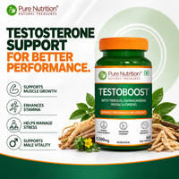 Testoboost Herbal Vitality & Stamina Tablets for Men | 60 Tabs