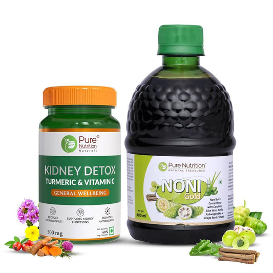 Kidney Detox 60 Tabs +  Noni Juice 400ml