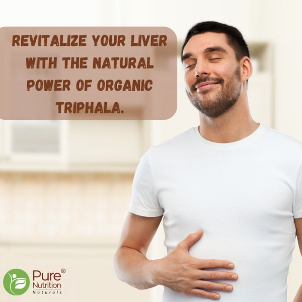 Organic Triphala 1200mg | Amla, Haritaki & Bibhitaki | Herbal Wellness Supplement | 120 Vegetarian Tablets
