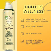 Sunflower Oil Cooking Spray 200ml | 100% Pure, Healthy Cooking, Low-Calorie Meals, Ideal for Frying