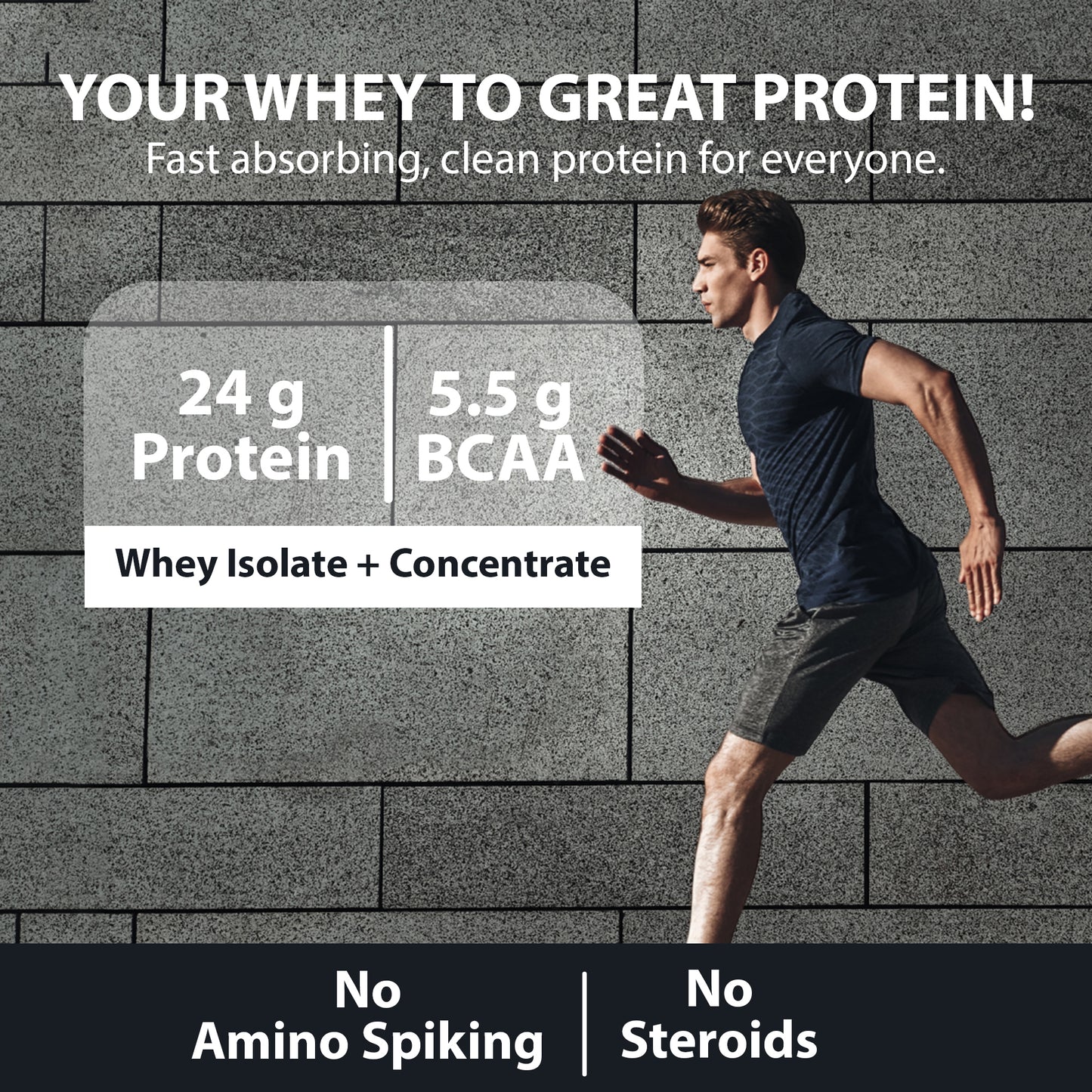 Whey Protein Blend For Muscle building, Lean muscle building -1Kg