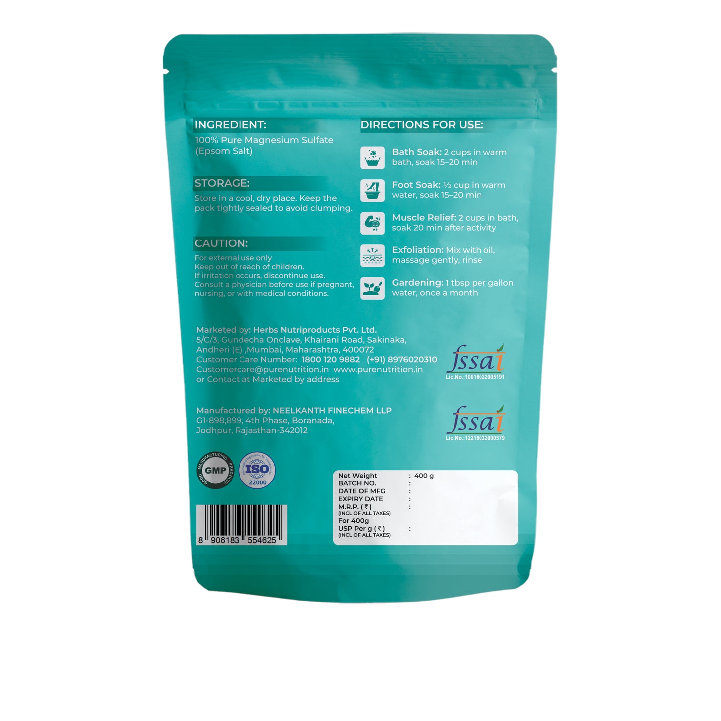 Pure Nutrition Epsom Salt