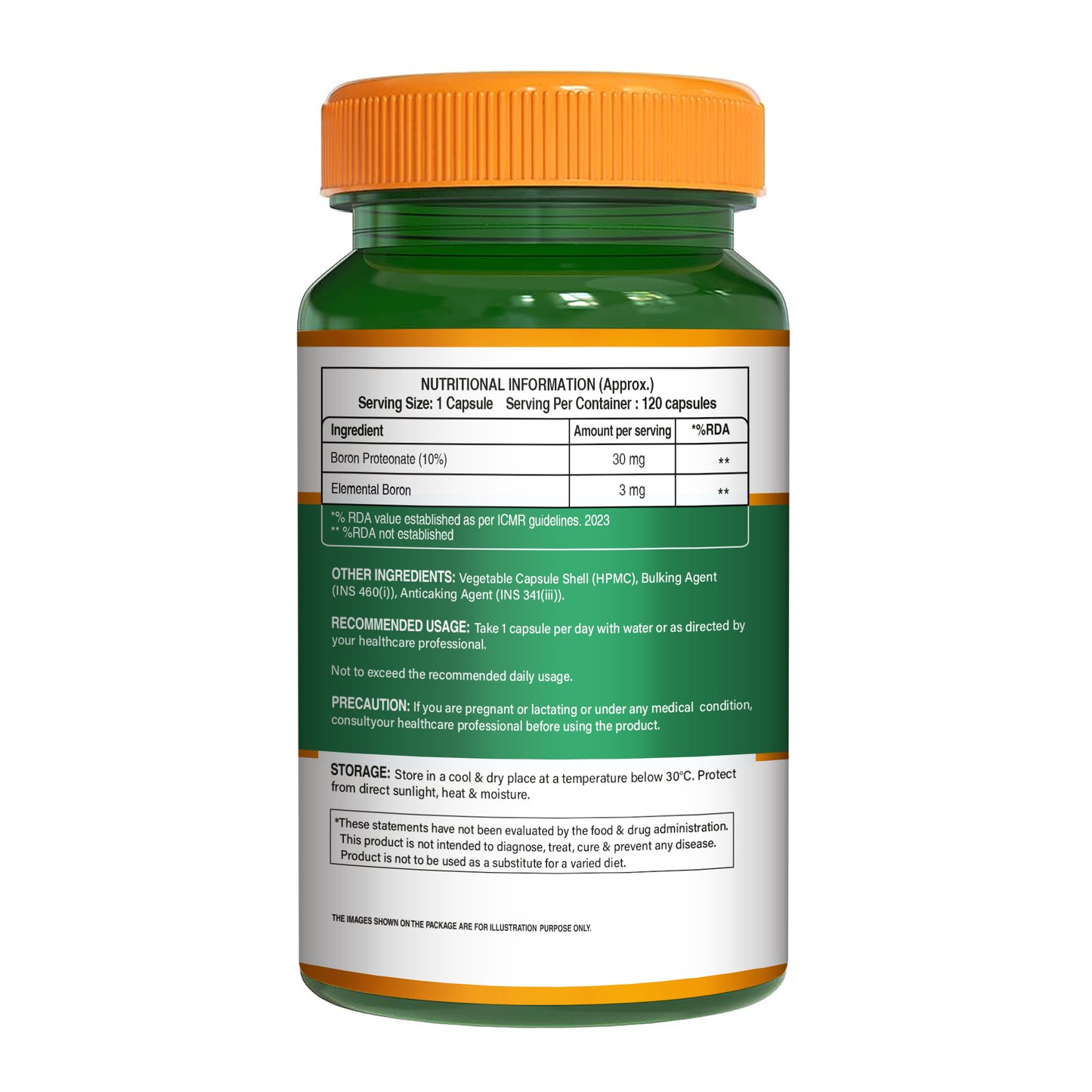 Boron 3mg (Chelated Form)