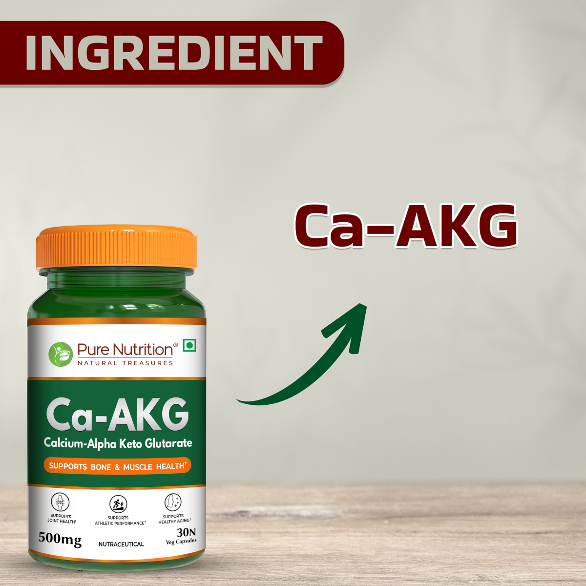 Ca-AKG – Calcium Alpha-Ketoglutarate 500 mg