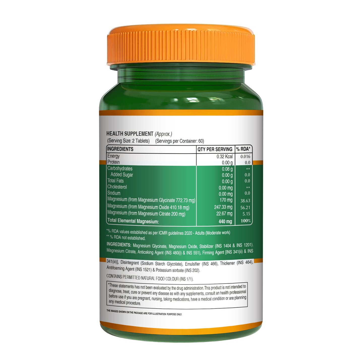 Pure Nutrition Chelated Magnesium Complex – Glycinate, Citrate & Oxide – Supports Muscle, Bone & Nerve Health