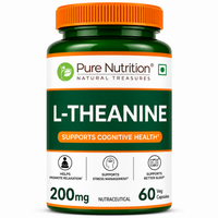 L-Theanine Capsules 200mg – Calm Focus, Stress Relief & Relaxation | 60 Capsules