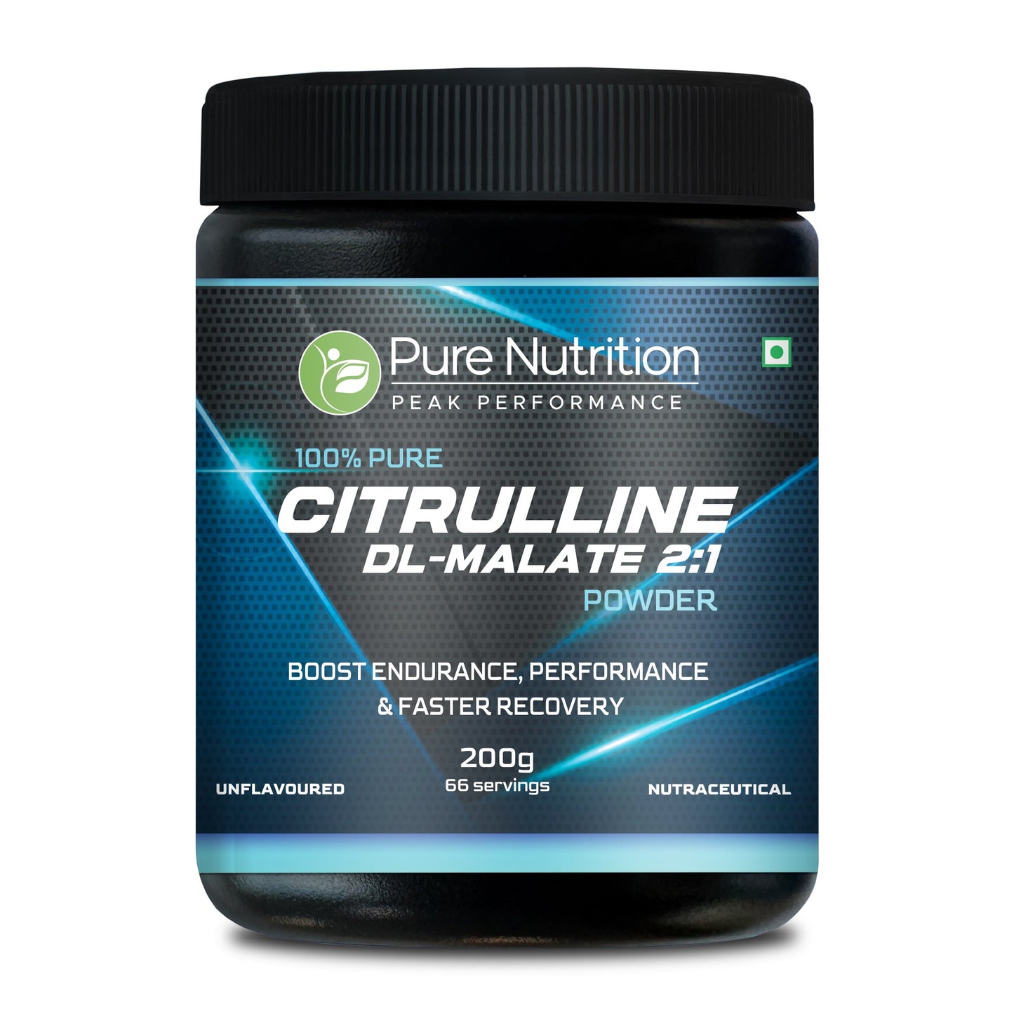 100% Pure L Citrulline DL Malate 2:1 Powder (Unflavoured) Faster Recovery & Reduce Muscle Fatigue