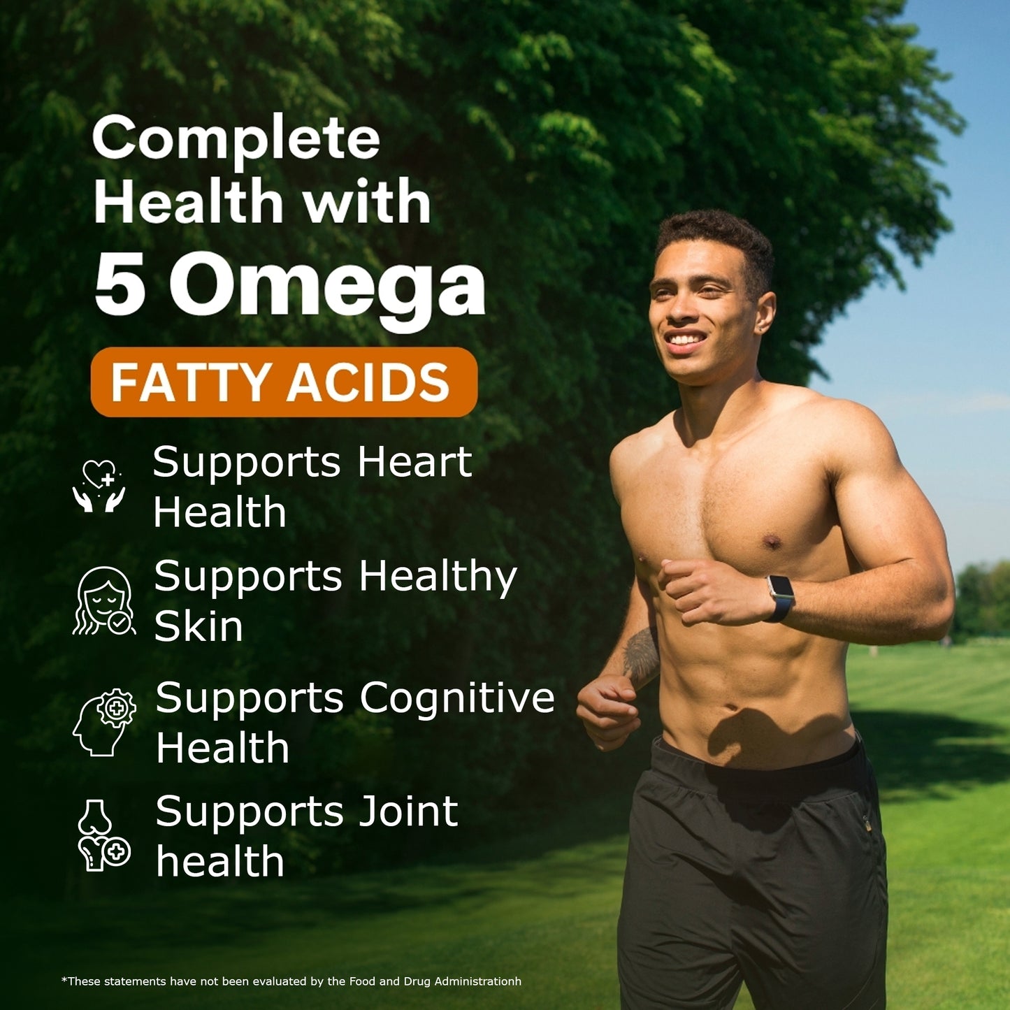 Omega 3-5-6-7-9 Supplements – With Seabuckthorn & Flaxseed Oil | 30 Softgels
