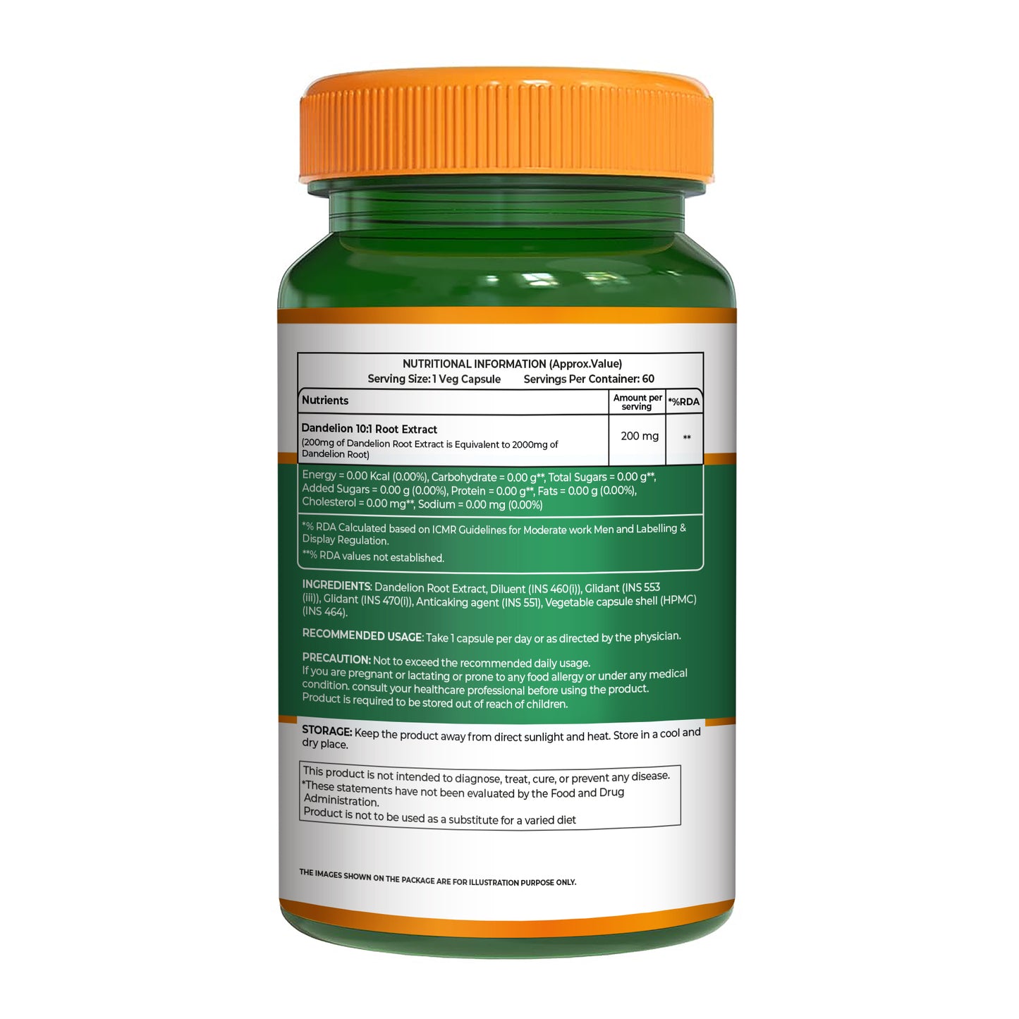 Pure Nutrition Dandelion Root Extract 200mg