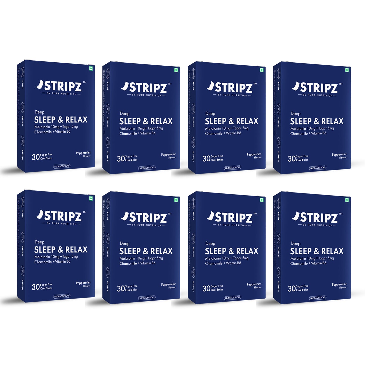 Deep Sleep & Relax Oral Strips – Melatonin, Botanicals & Vitamin B6 (30 Strips)