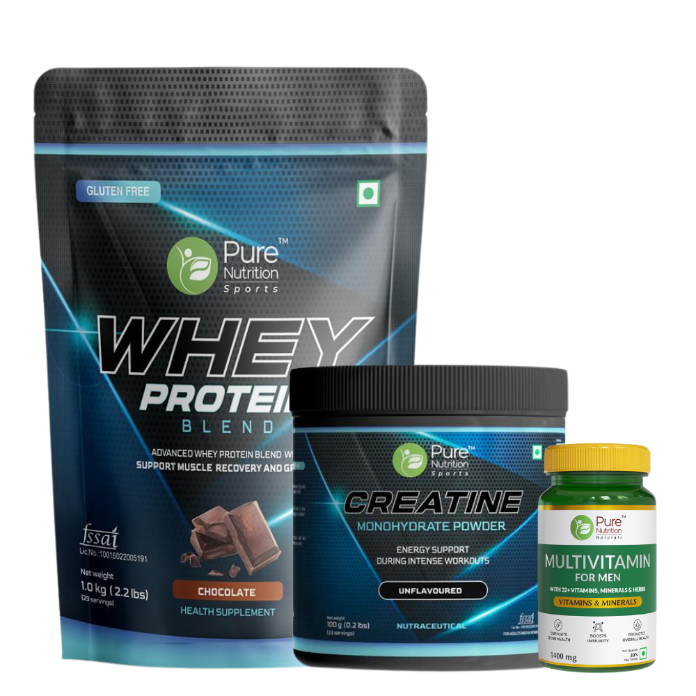 Ultimate Performance Pack - Whey Protein (Chocolate) 1kg, Creatine