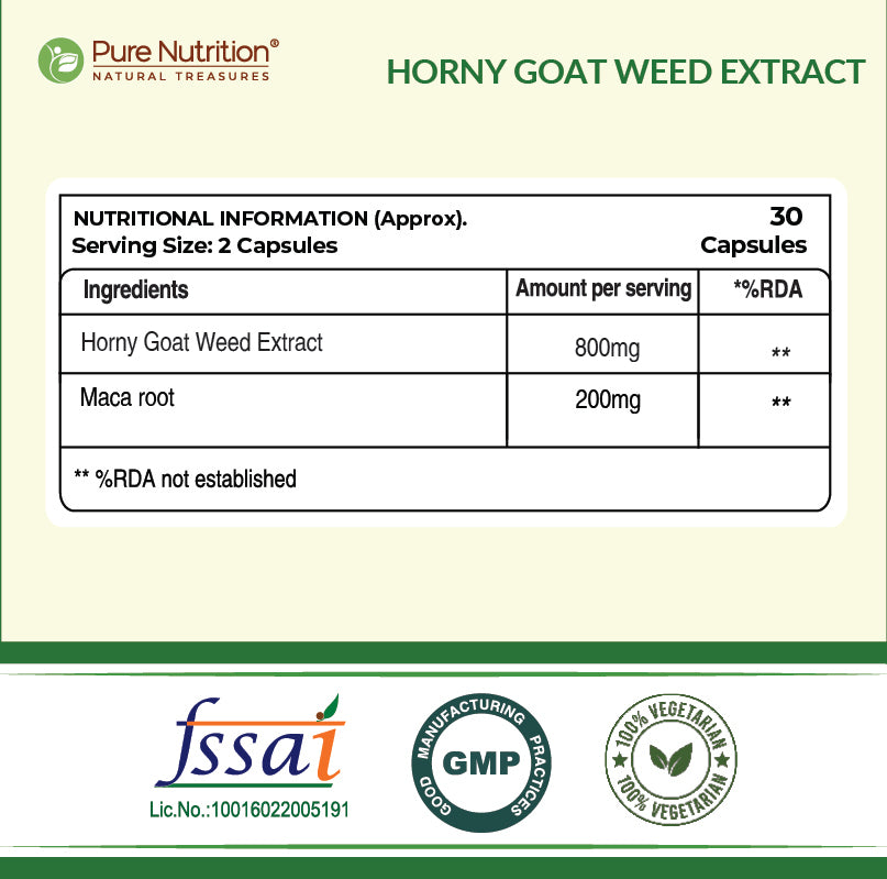 Horny Goat Weed with Maca Root Extract