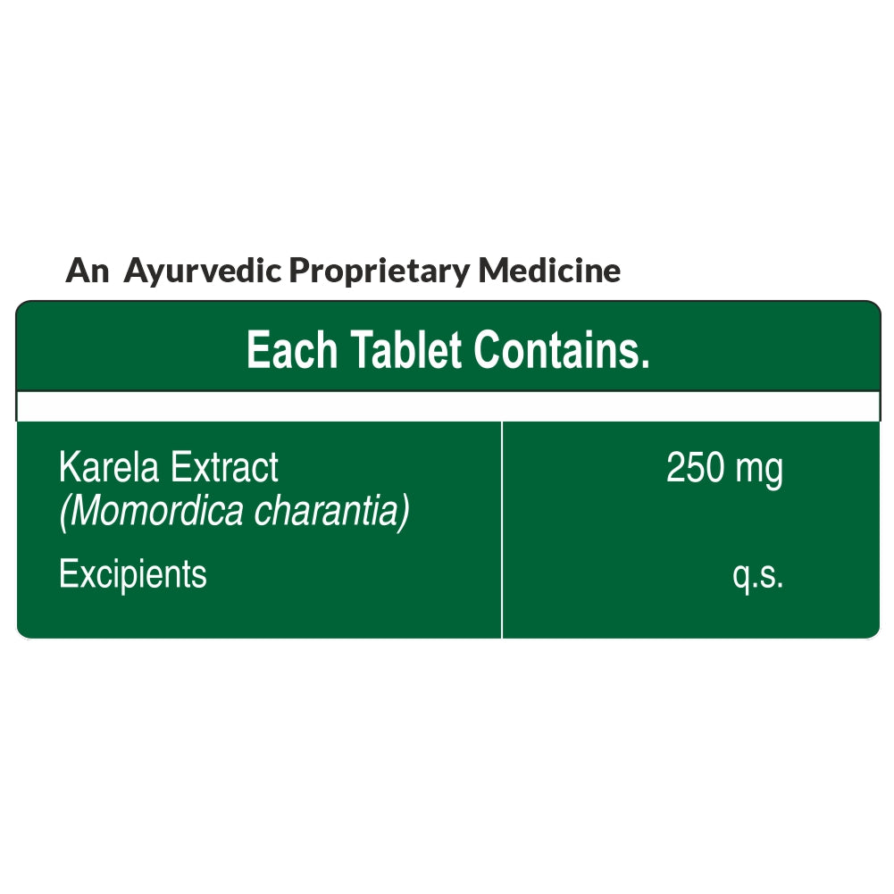 Karela Extract Supplement| Promotes Healthy Sugar Levels & Metabolic Wellness - 60 Tablets