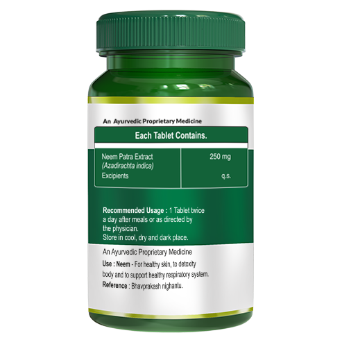 Neem Extract Tablet For Healthy Skin & Boosts Immunity- 60 Veg Tablets