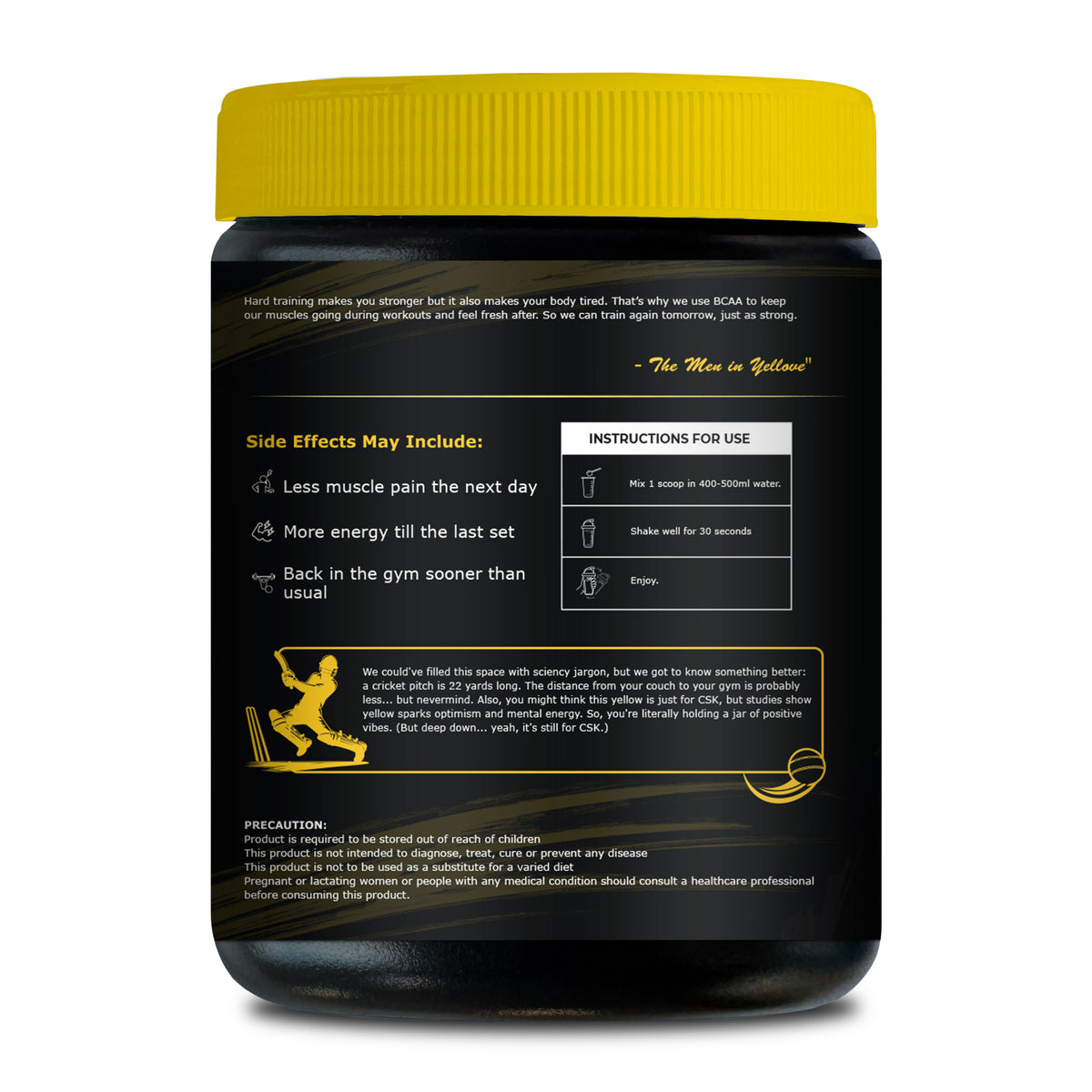 Peak Performance All-in-One BCAA Powder | 2:1:1 BCAA + Electrolytes + Taurine + Micronutrients | Orange Flavour| Orange Flavour| 250 g