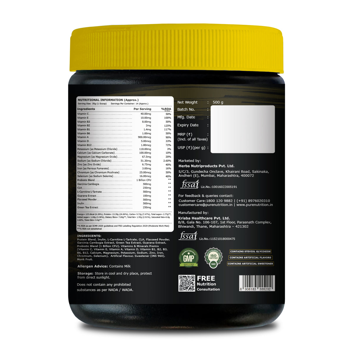 NXTShift Lean Meal Shake – 25g Plant Protein | Chocolate | Meal Support