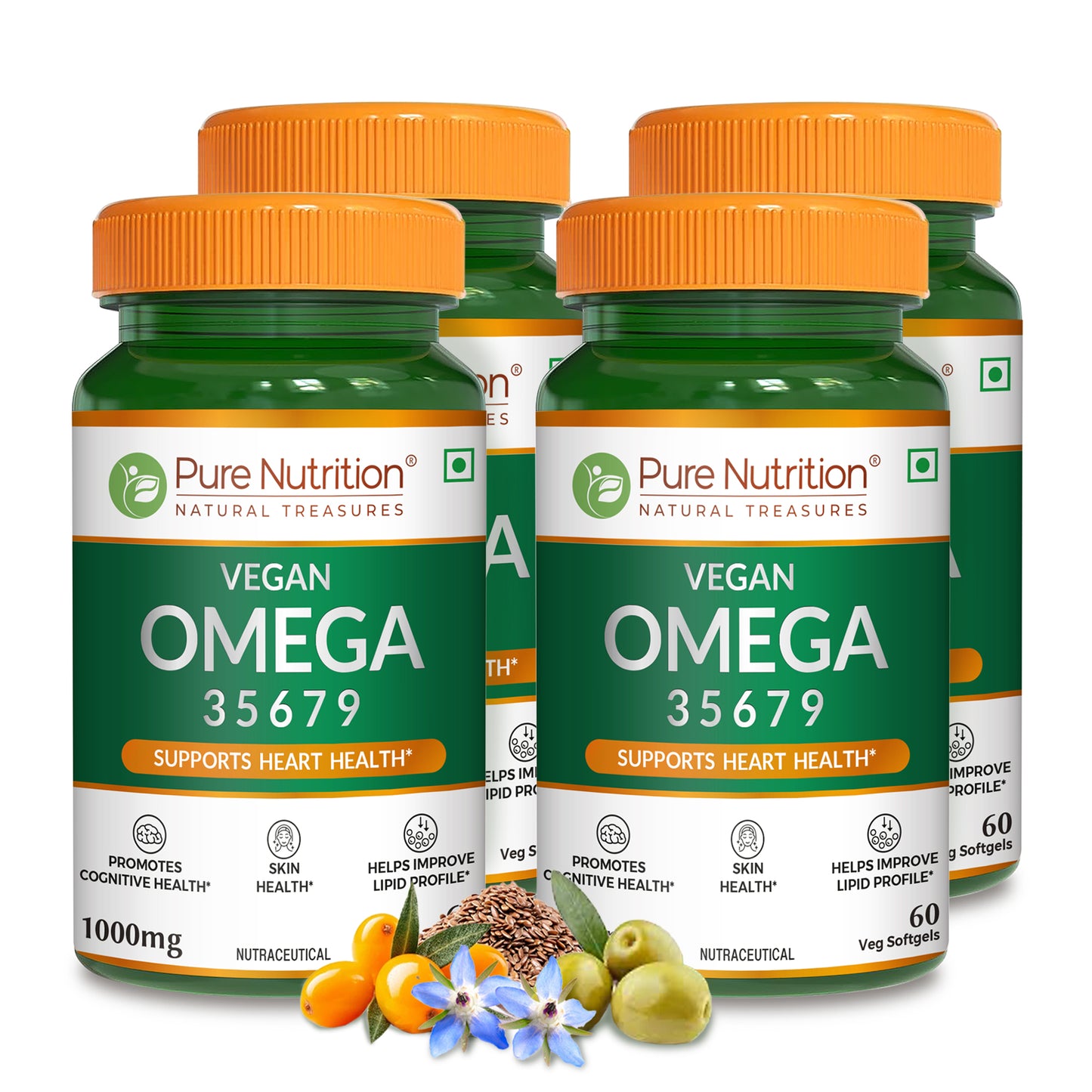 Vegan Omega Softgels – Essential 3-5-6-7-9 Fatty Acids