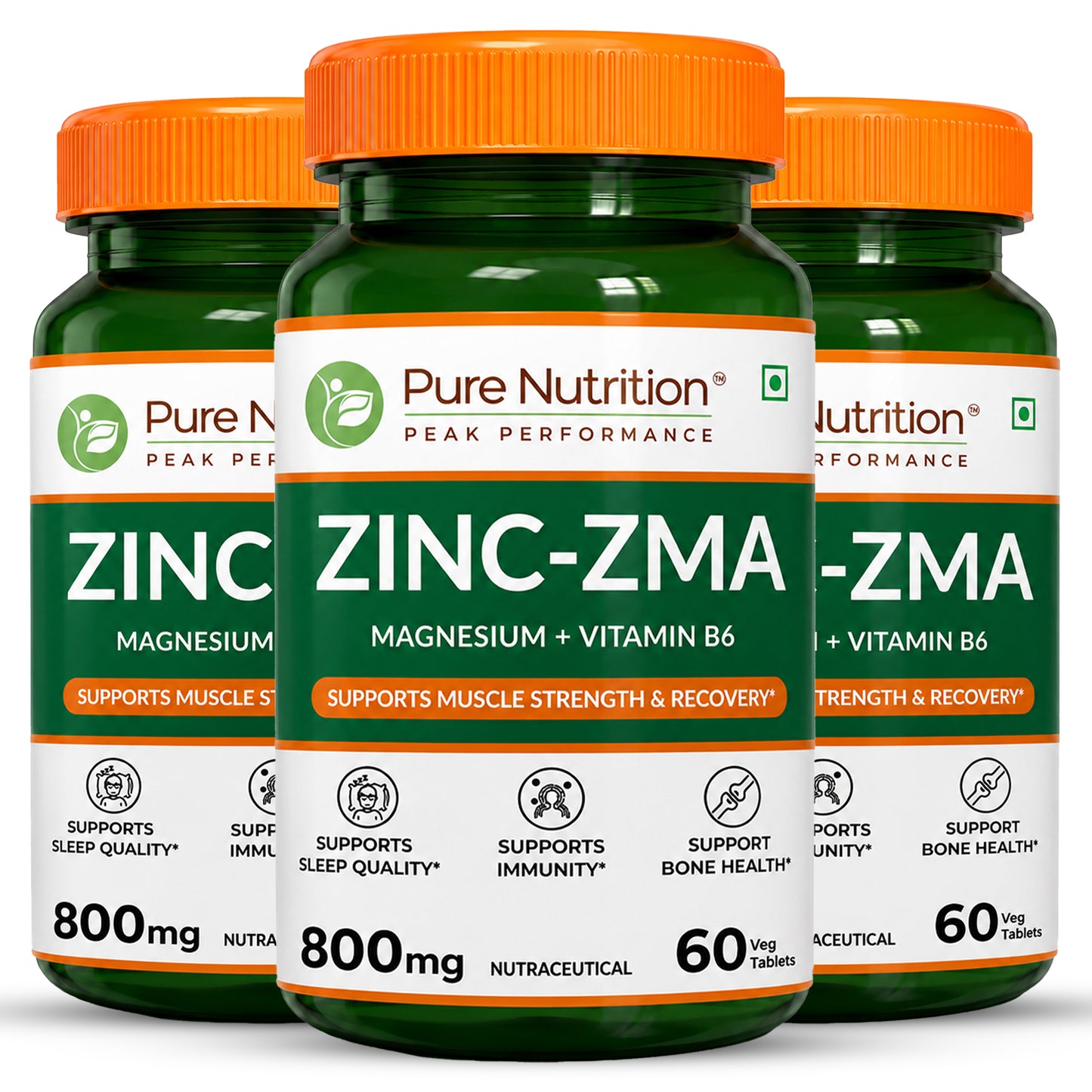 Pure Nutrition ZMA Zinc, Magnesium & Vitamin B6 Tablets