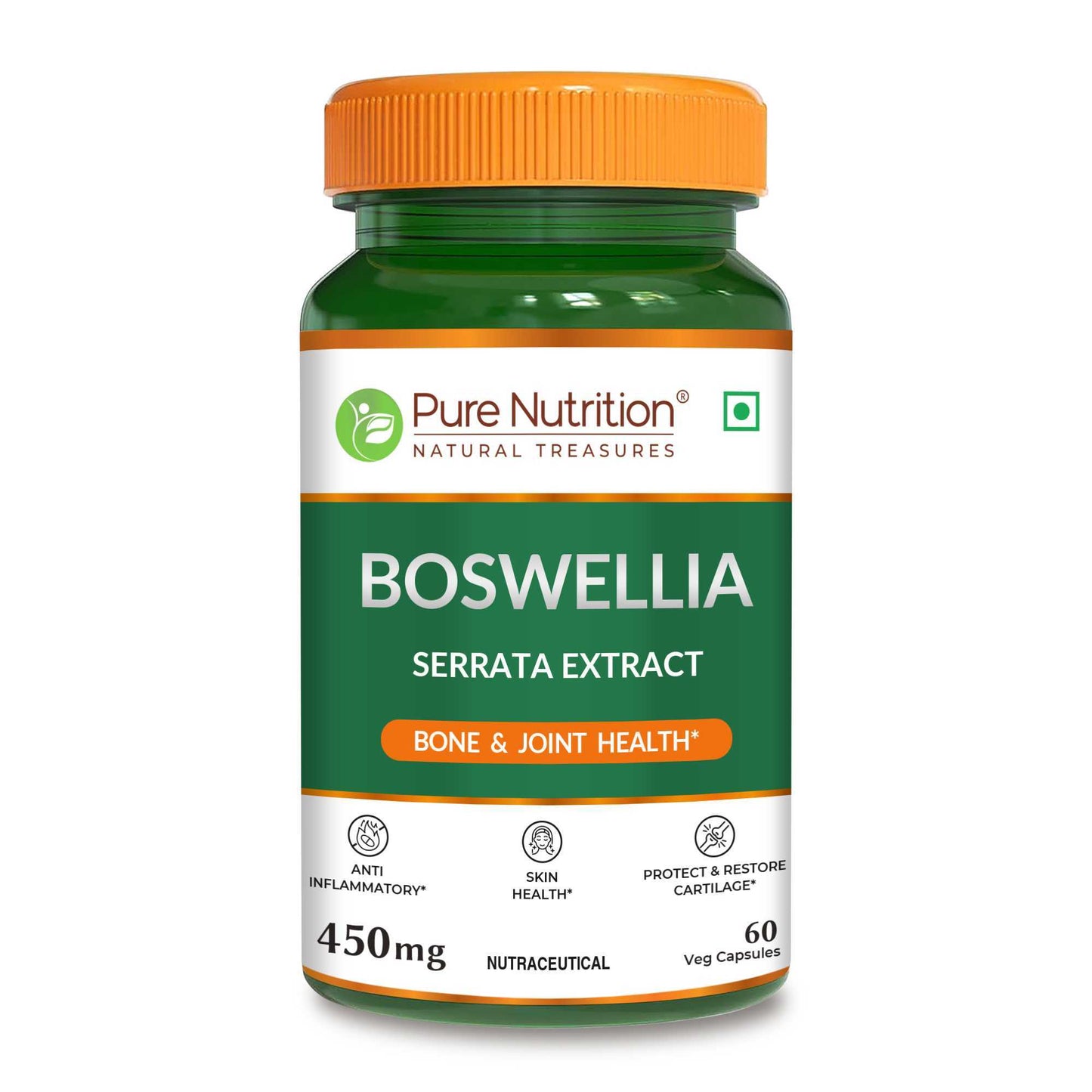 Boswellia Serrata Extract – 450mg | Bone & Joint Health | 60 Veg Capsules