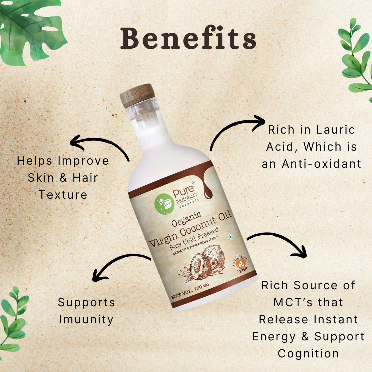 Pure Nutrition Organic Virgin Coconut Oil