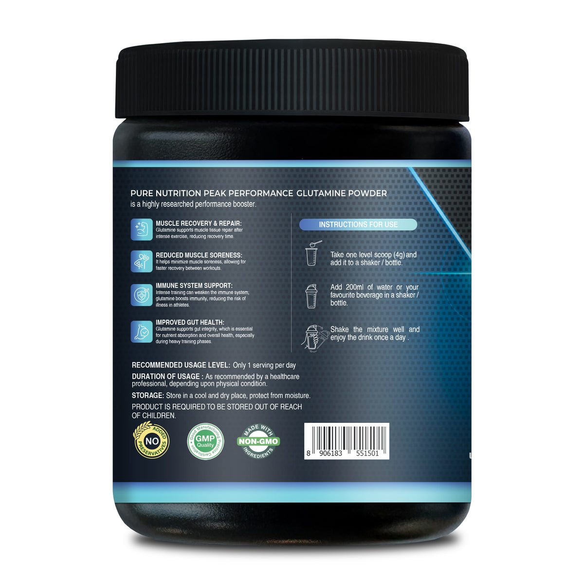 Glutamine Powder – Amino Acid Supplement 100g