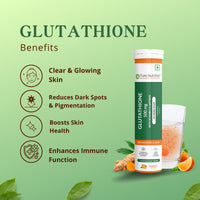 Glutathione 500mg with Vitamin C & Saffron | Effervescent Tablets for Skin Glow