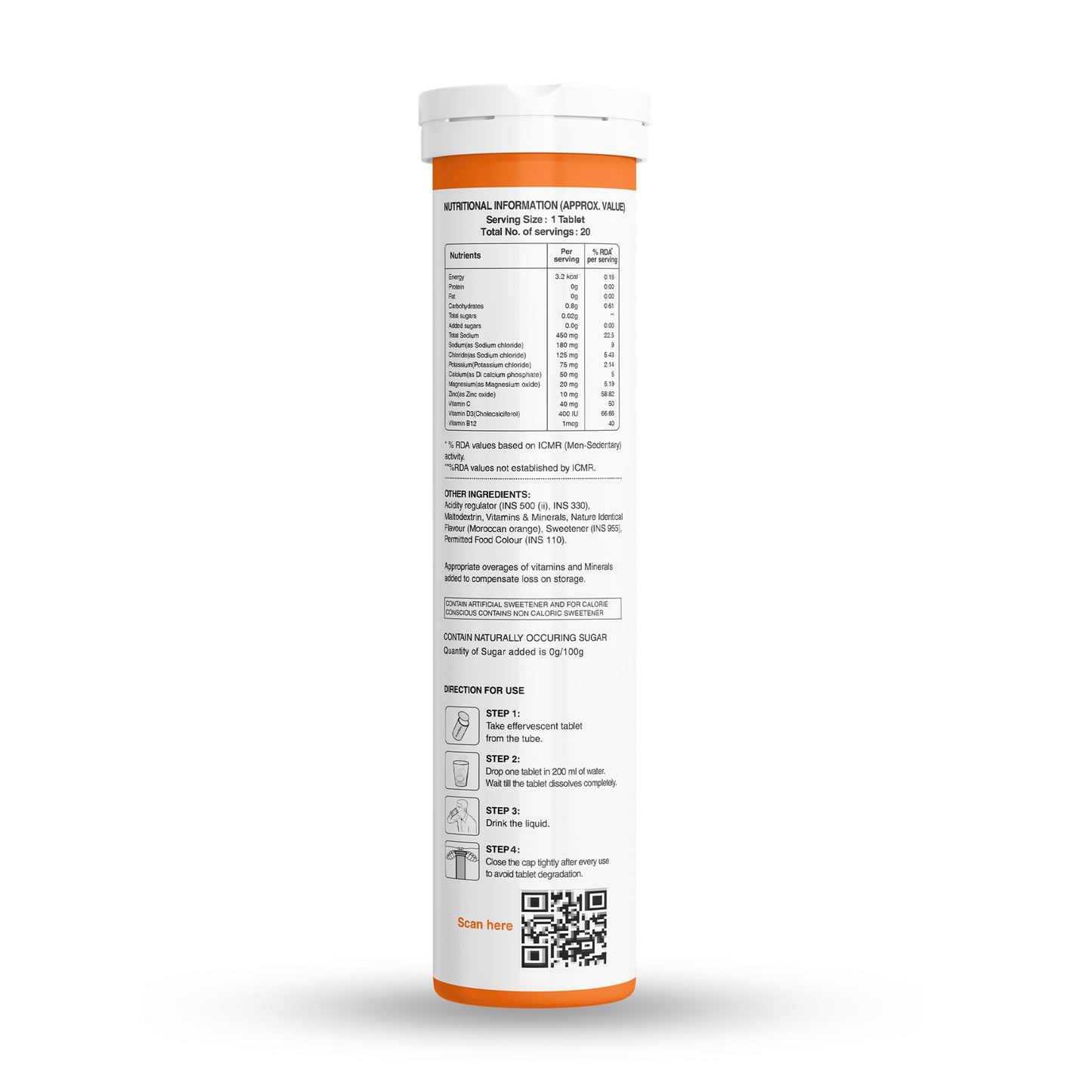 Pure Nutrition IONZ Electrolytes + Vitamins & Minerals – Moroccan Orange Flavour