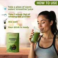 Moringa Powder Naturally Rich in Vitamins, Minerals & Antioxidants | Superfood