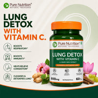 Lung Detox Capsules Vitamin C & Grape Seed Extract | 60 Veg Caps