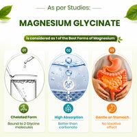 Magnesium Glycinate 350mg with Zinc Capsules | Sleep Support, Stress Relief & Bone Health | 120 Capsules