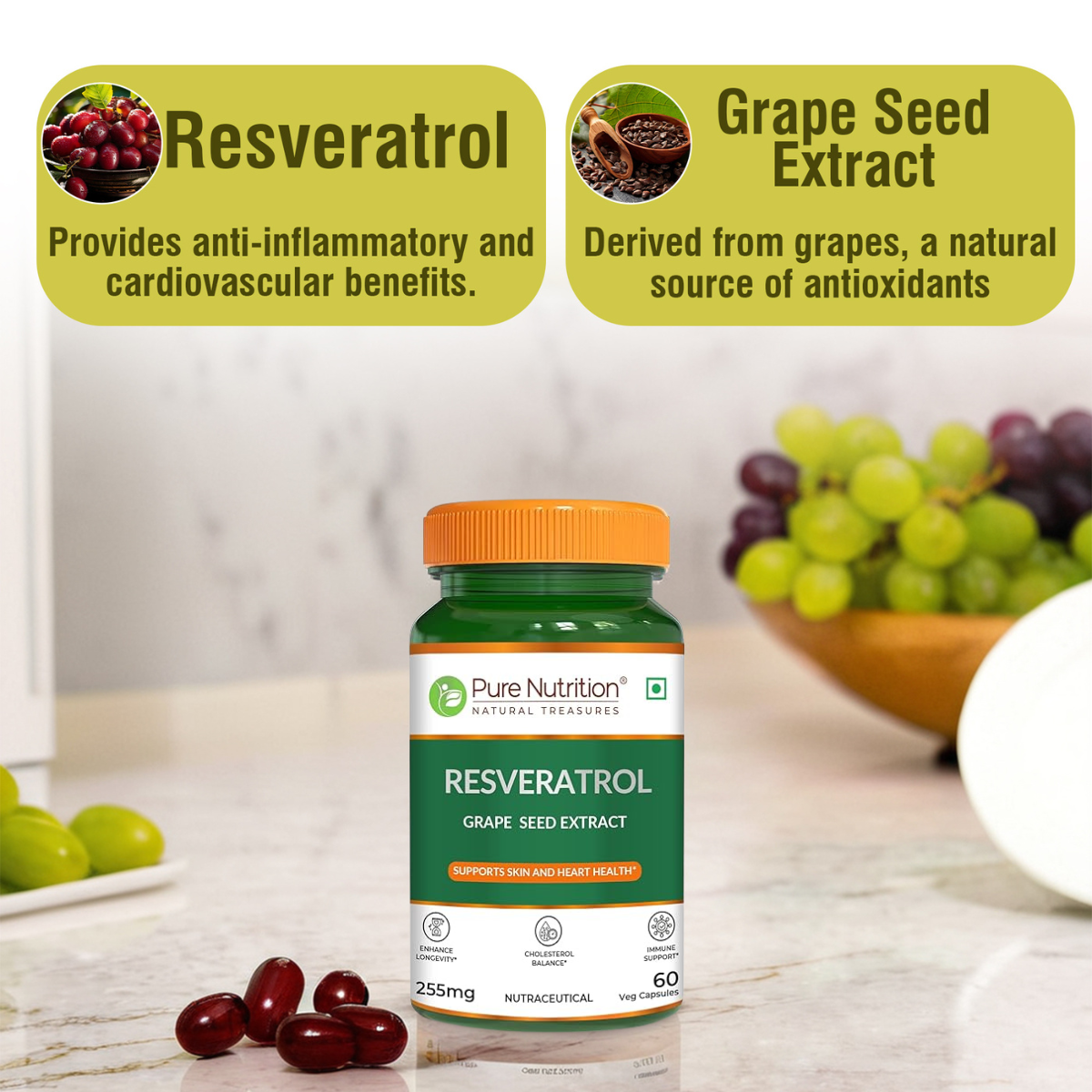 Resveratrol with Grape Seed Extract