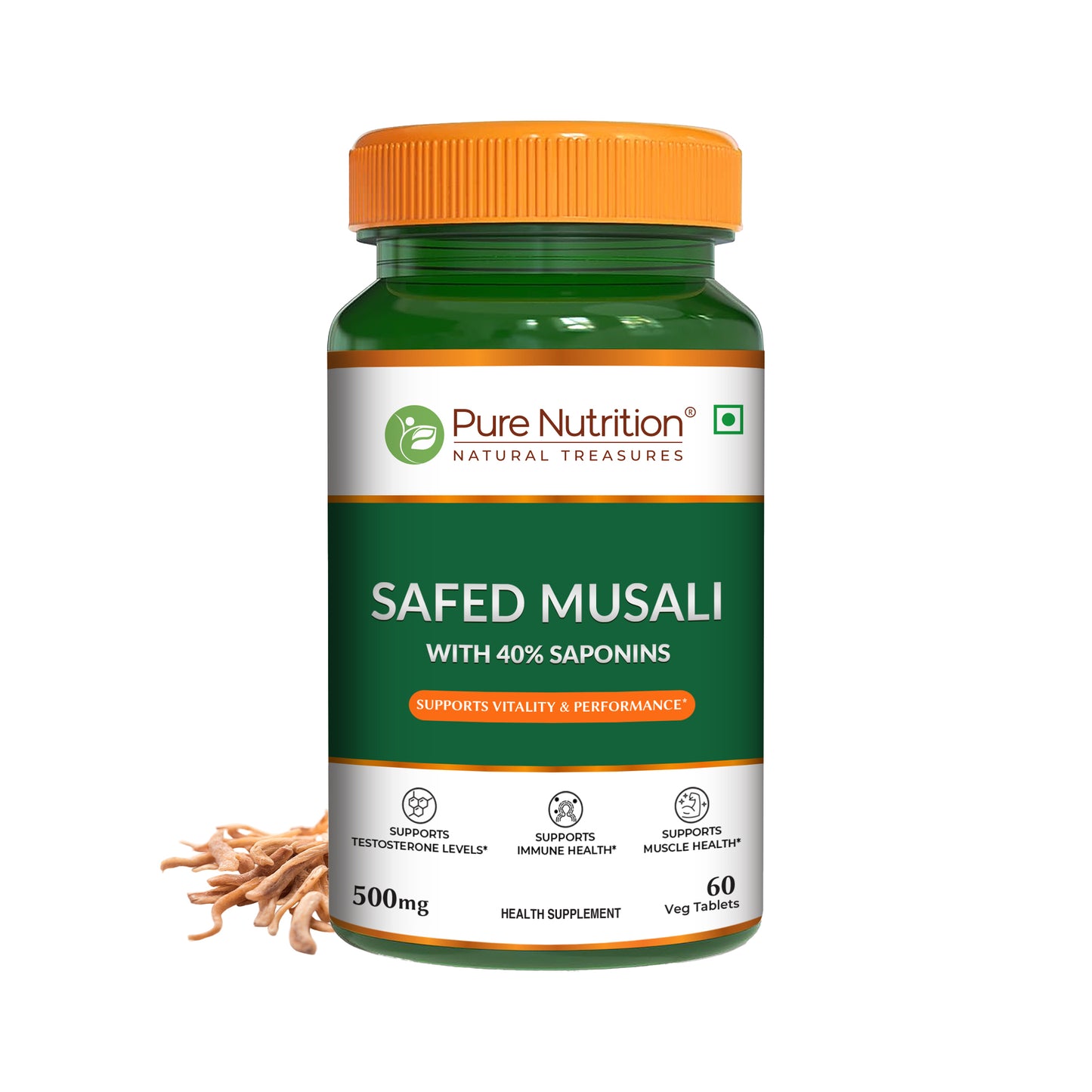 Pure Nutrition Safed Musli – 60 Veg Tablets