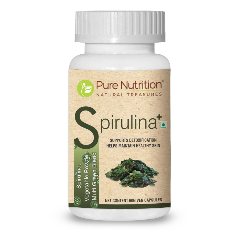 Spirulina+ | Detox, Healthy Skin, Brain Health | 60 capsules