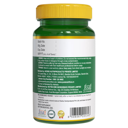 Iron with Folic Acid | Supports Haemoglobin Production & Maintain Iron Level - 60Tabs