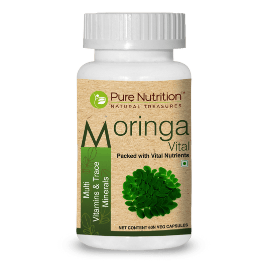 Moringa Vital Rich in Multivitamins & Trace Minerals - 60 Veg Capsules