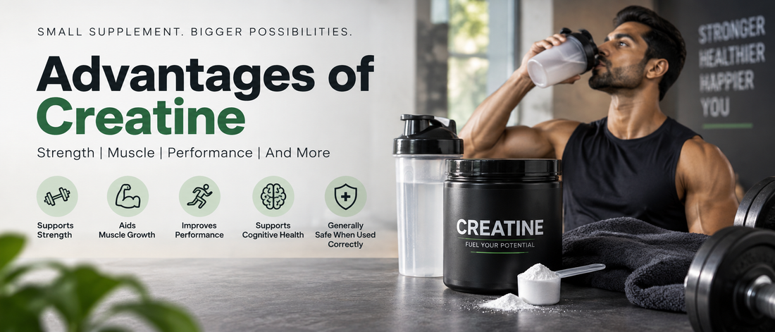 Advantages of creatine for strength, muscle and exercise performance