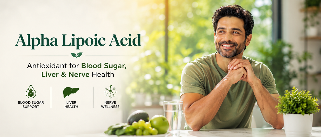 Healthy adult representing Alpha Lipoic Acid benefits for blood sugar, liver and nerve health