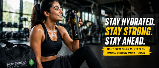 Indian gym users using a budget gym sipper bottle under ₹500 during workout