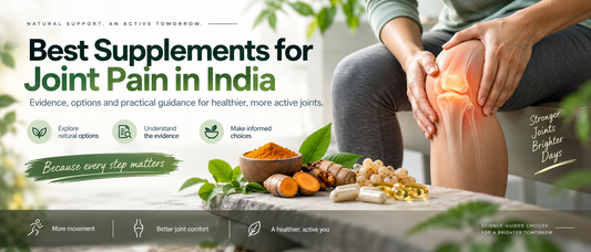 Best supplements for joint pain in India with turmeric and joint health imagery