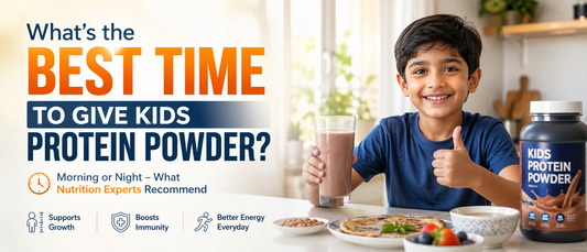 Best time to give kids protein powder during breakfast in an Indian family