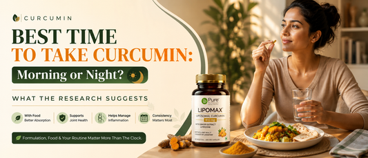 Best time to take curcumin in India with morning and evening meal timing