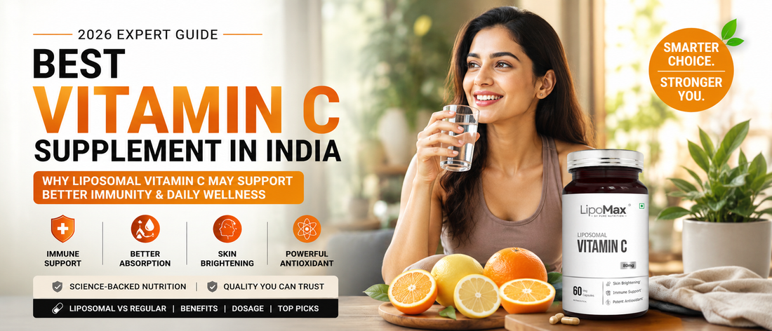 Best vitamin C supplement India with healthy Indian professional starting the day