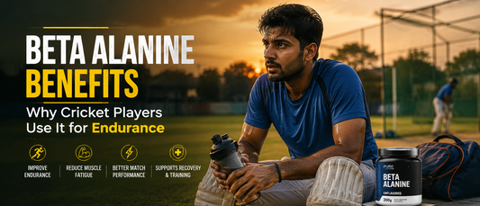 Indian cricket player training for endurance with beta alanine supplement