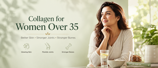 Collagen for women over 35 supporting healthy skin, joints and active ageing in India.