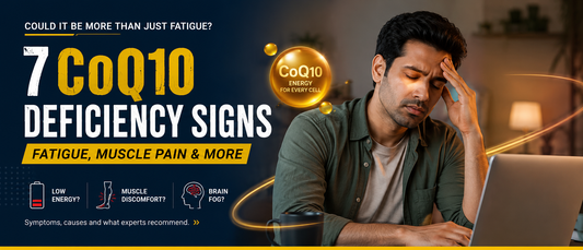Indian professional experiencing fatigue, illustrating possible CoQ10 deficiency signs