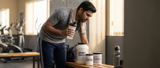 complete supplement stack guide for gym beginners India with whey protein creatine and pre workout