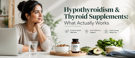Indian woman learning about hypothyroidism and thyroid supplements with a balanced health approach