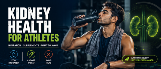 Indian athlete drinking water after workout to support kidney health and recovery