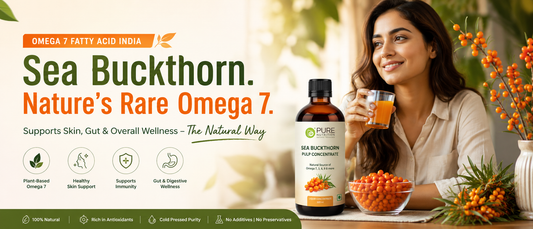 Omega 7 fatty acid India from Sea Buckthorn berries and pulp concentrate for daily wellness